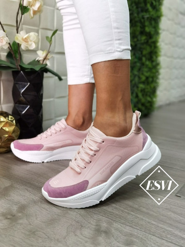 Zapatos De Tenis Cómodos Con Plataforma Informal Para Mujer