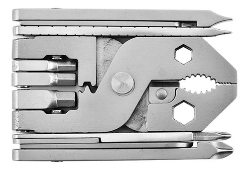 Alicates Compactos 25 En 1 Plegables De Acero Inoxidable