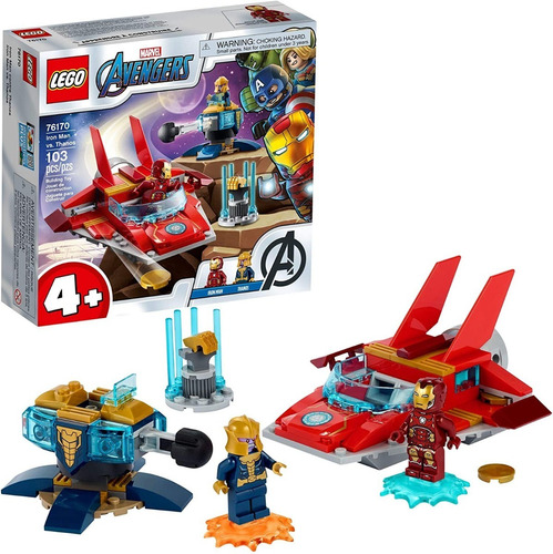 Lego Marvel Avengers Iron Man Vs. Thanos 76170 Juguete De Co