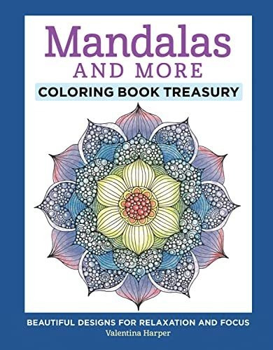 Book : Mandalas And More Coloring Book Treasury Beautiful _t