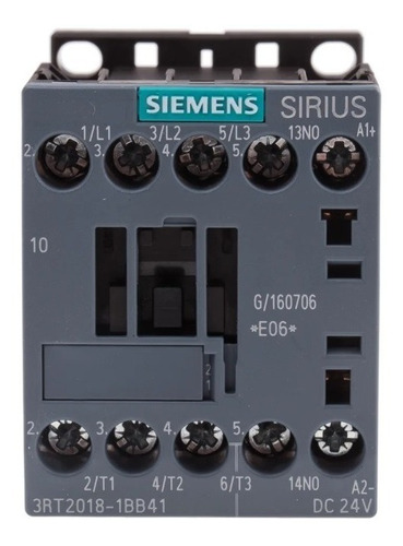 3rt2018-1bb41 Siemens Contactor 16amps Bob:24vdc S00 C-1na