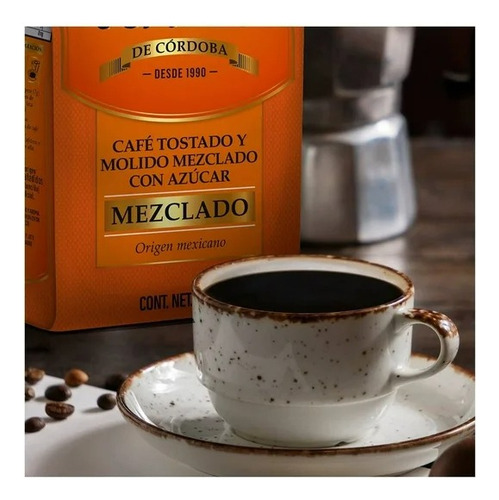 2 Pzs Café Los Portales De Córdoba Mezclado Con Azúcar 340 G