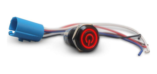 Interruptor Boton 12 V 0.748 in Led Cierre Pulsador Simbolo