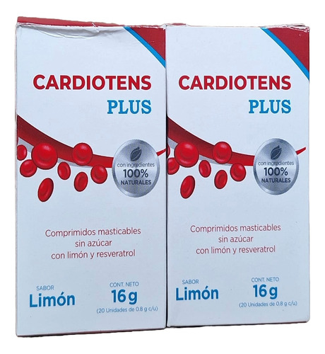 2 Cardiotens Plus Original Caja - Unidad a $10995