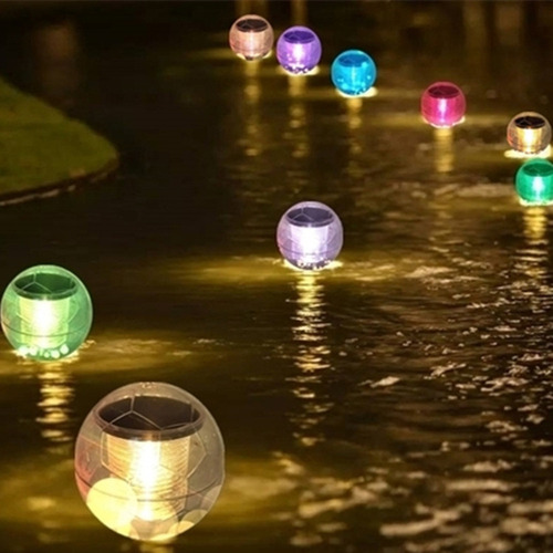 / Luces De Piscina Flotante Globo Led Solar Colorido Spa
