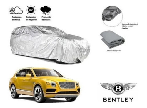 Funda C Broche Cubreauto Afelpada Bentley Bentayga 2018-2021
