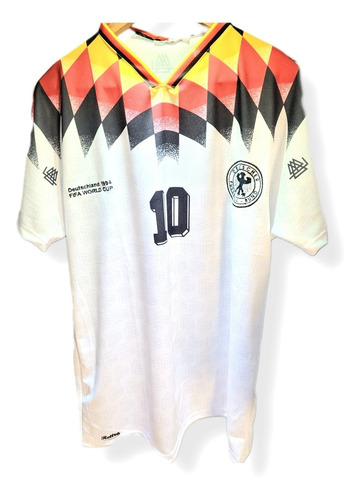 Hermosa! Camiseta Fútbol Rettro Alemania Mundial 1994 