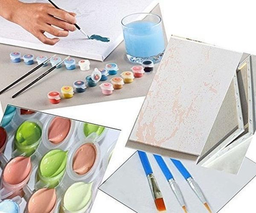 Imagen 3 de 5 de Diy Pintura Al Oleo Por Kit De Numeros Para Niños Adultos P