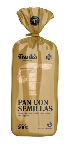 Pan Con Semillas En Rebanadas Sin Tacc Franks 500 G