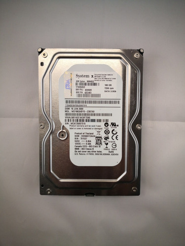 Ibm System X 39m4522 160gb 7200rpm Sata2 Hot-swap 3.5 Hdd