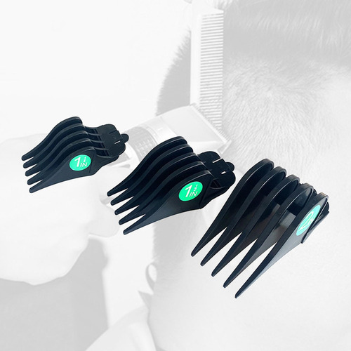 S 3 Unids / Set Peines De Límite De Cortadora De Pelo Negro