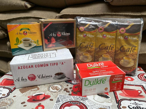 Kit Café, Azúcar, Edulcorante, Té Y Mate Cocido