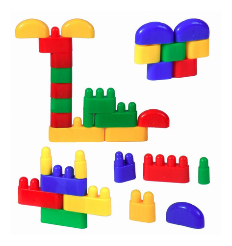 Divertibloques Arquitectó Juegos De Ensarte Didáctico Tc8069 Cantidad De Piezas 1