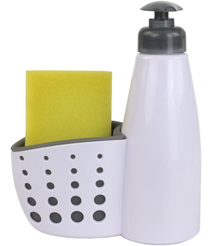 Dispenser Detergente Organizador De Cocina Con Porta Esponja