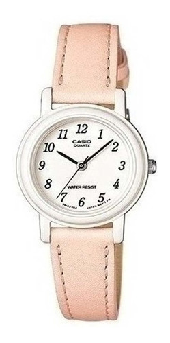 Reloj Casio Dama Lq-139l-4b2 Cuero Ø25mm Color de la malla Naranja 4B2 Color del bisel Blanco Color del fondo Blanco