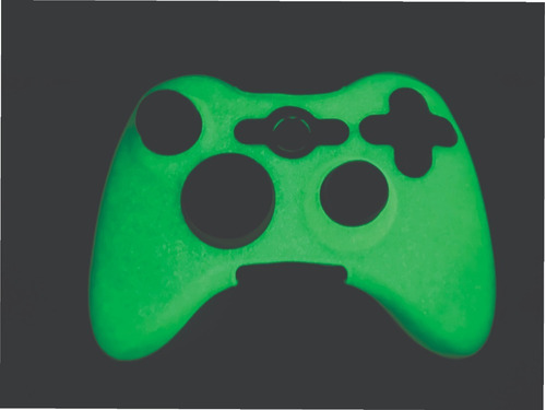 Funda Joystick Xbox 360 Camu+glowing +2 Cubregrips De Regalo