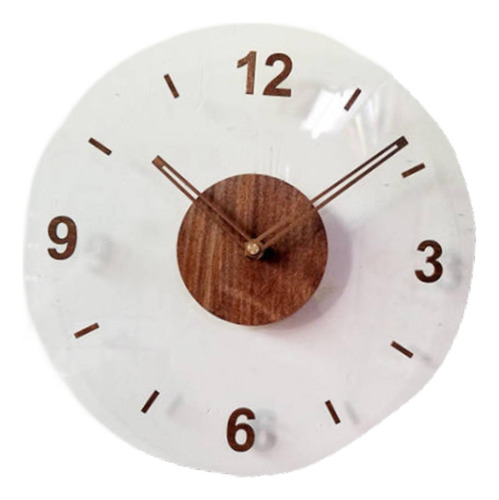 Reloj De Pared Decorativo Resistente Al Número 4 Marrón