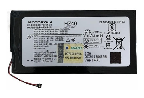 Ba-ter-ia Original Motorola Moto Z2 Play Xt1710 Hz40