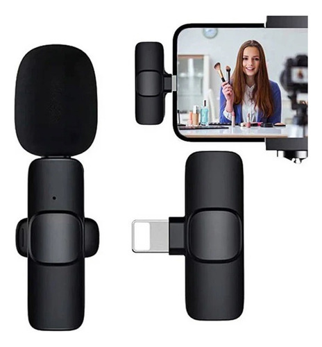 Micrófono Inalámbrico Solapa Para iPhone Lightning My-7300