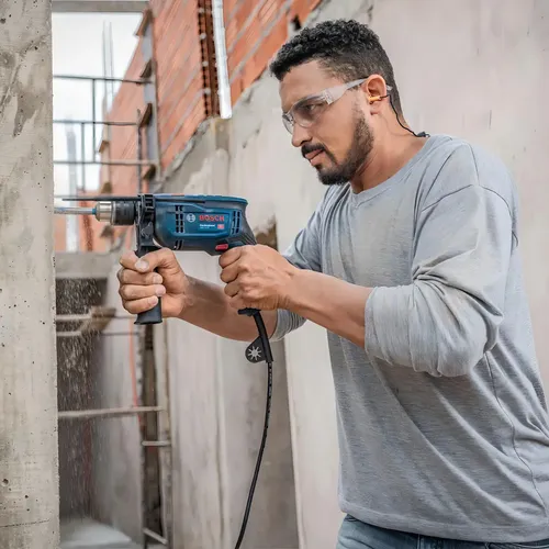 Furadeira De Impacto 1/2 750w Maleta 5 Brocas Gsb13re Bosch Cor