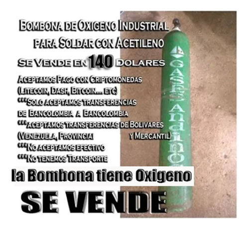 Bombona De Oxigeno Industrial (oxicorte)