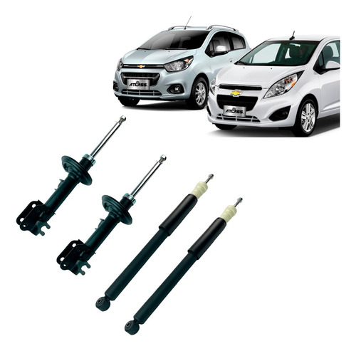 Amortiguadores Del + Tra Para Chevrolet Spark Gt 2010-2021 