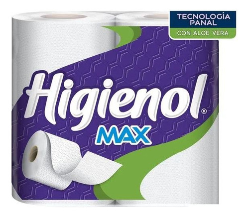 Papel Higienico Higienol Max 100 Metros X 4 Rollos Tecno Pan
