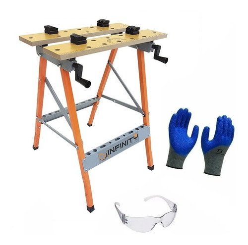 Imagem 1 de 4 de Mesa Bancada De Trabalho Multifuncional Dobrável + Brinde