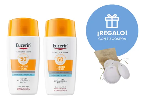 Combo X2 Eucerin Protector Solar Hydro Fluid Fps 50 50ml