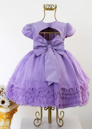 Vestido Princesa Sofia Lilás Luxo - Fabuloso Ateliê