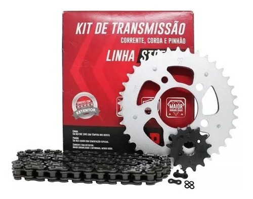 Kit Relacao Fazer-250 2018 46/15t 428hxv X 136l C/ Retentor