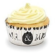 Fox Run 7188 Mr Y Mrs Wedding Bake Cups Standard 50 Copas