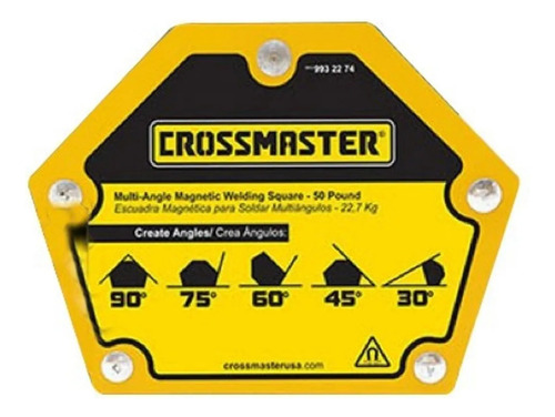 Escuadra Magnetica Para Soldar 23 Kg Crossmaster 9932274