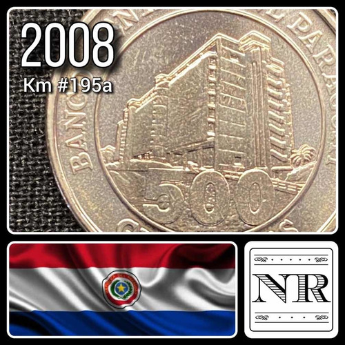 Paraguay - 500 Guaranies - Año 2008 - Km #195a - Bcp