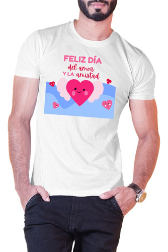 Playera Feliz Dia Del Amor Y La Amistad Novios Mujer Hombre