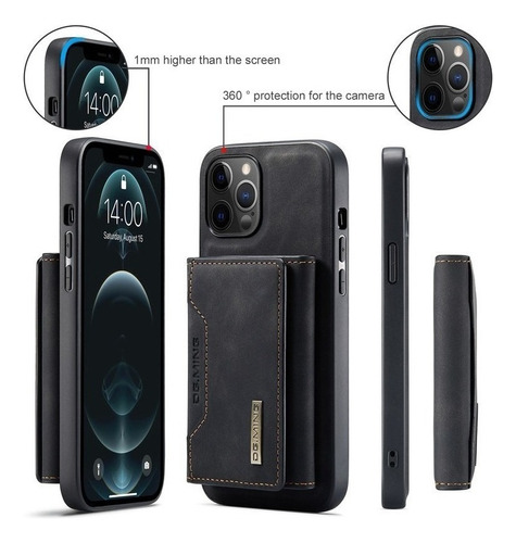 De Funda For iPhone Carcasa Case Con Cartera Separada Cuero