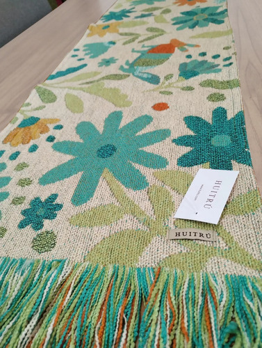 Camino Mesa Chenille Decorativo Huitrú Guadalajara 1,60x0,36