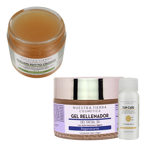 Kit Peeling Baba De Caracol + Gel Rellenador Ideal Cacarizos