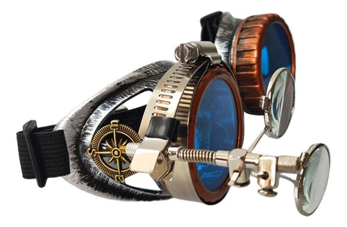 5 Mujeres Hombres Steampunk Gafas Fiesta Lupa Ocular Foto