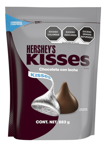 Bolsa De Hershey's Kisses Chocolates Con Leche 883g