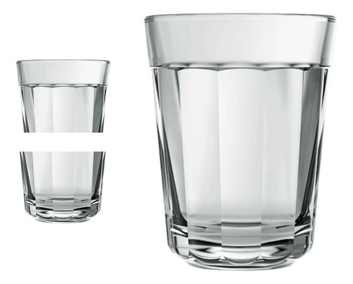 Jogo De Copos Americano Em Vidro 12 Peças 45ml Transparente