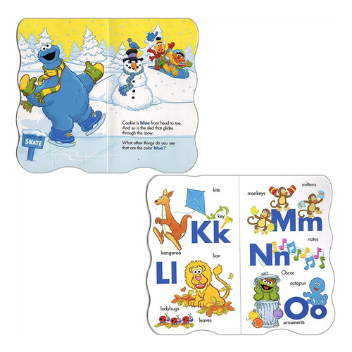 Plaza Sésamo Primer Tablero Libros - Set De Cuatro Puntos (a