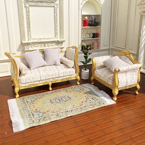Sofá De Madera En Miniatura, Modelo De Sofá En Sofá Doble