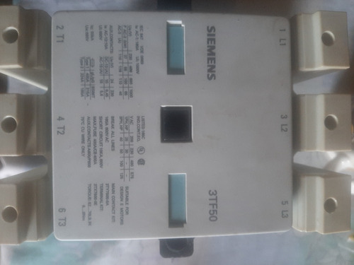 Contactor Siemens Bobina 120v Modelo 3tf50 160amp