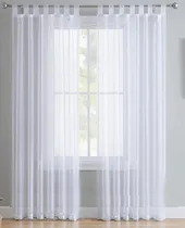 Comprar Juego De Cortinas Voile Dos Paños De 140x210 Con Presilla