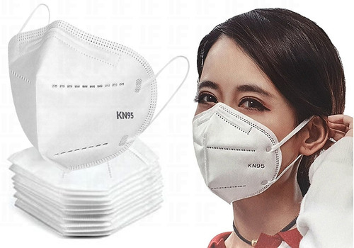 Kit 10 Máscaras Kn95 Proteção Respiratória Pff2