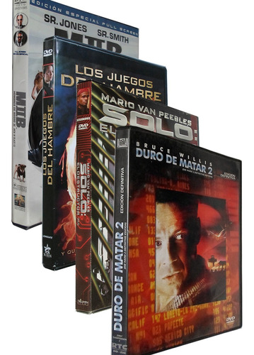 Dvds (4) Duro De Matar - Miib - Juegos Del Hambre- Solo (Usado)