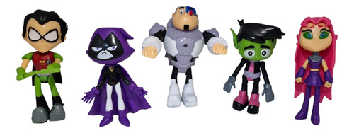 Muñecos Jovenes Titanes Blister X 5 Teen Tintans Go - Robin