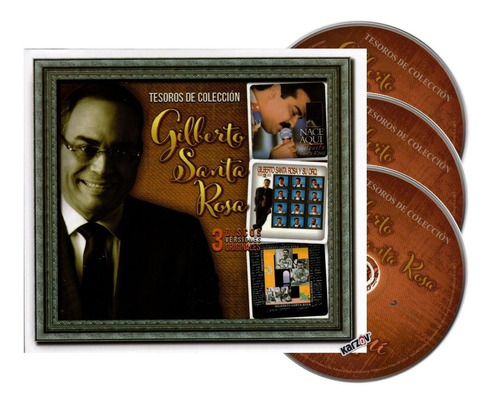 Gilberto Santa Rosa Tesoros De Coleccion Box 3 Discos Cd