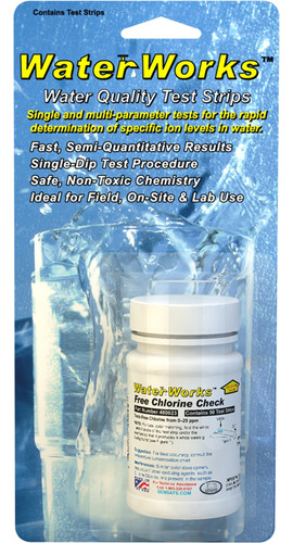 Tiras Reactivas Cloro Libre Waterworks Rango 0 A 25 Ppm